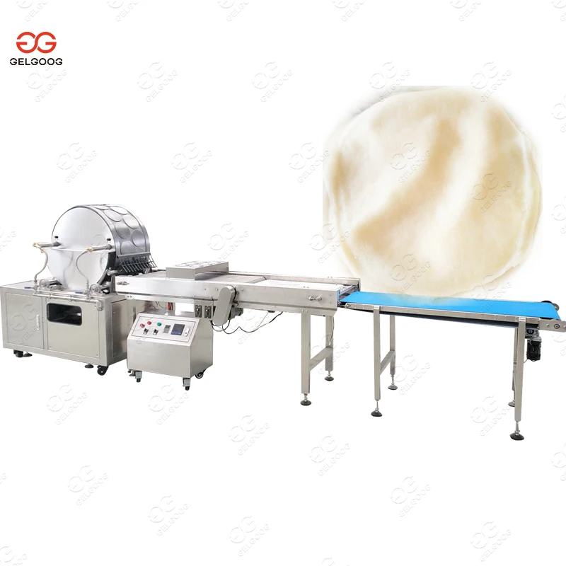 Gelgoog Automatic Samosa Dough Pastry Sheet Machinery Wrapper Spring Roll Skin Manufacturing Machine