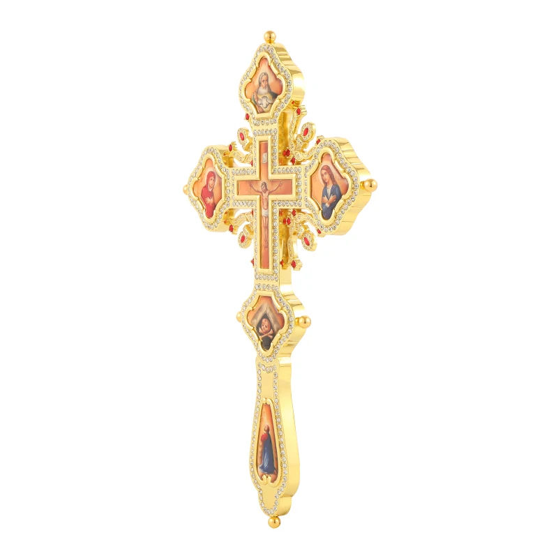 2023 Orthodox Wall Cross Crystal For Church Prayer Pectoral Orthodox