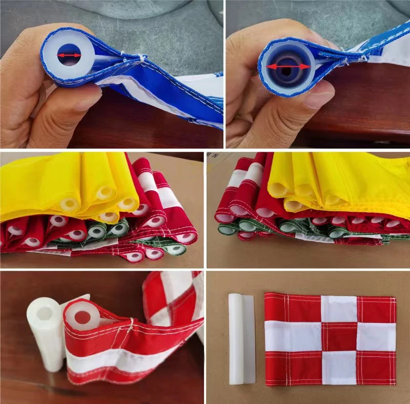 Mini Golf Flags Custom Content Multi Size Single Side Printing Double Sided Printing Golf Flag