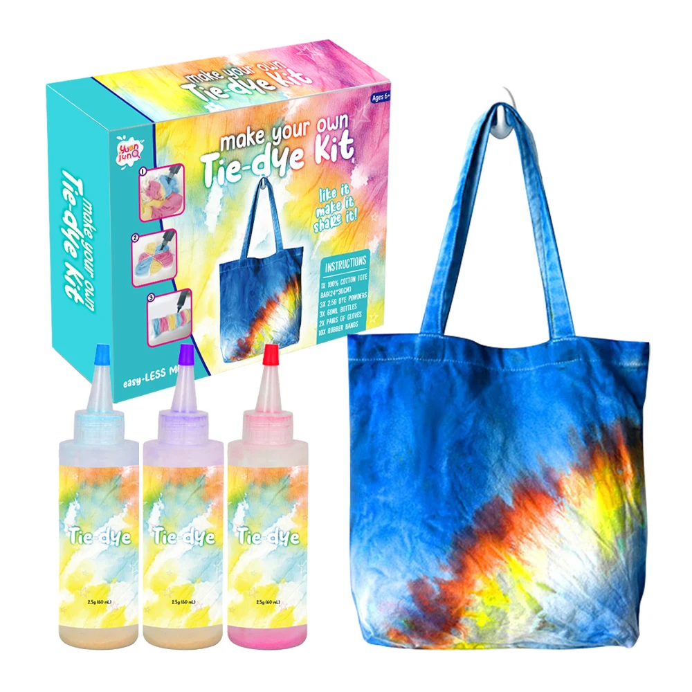 Tie Dye Kit 32 Color All-in-one Clothing Dye Kit, Permanent Fabric Dye For Kids, Adults, Large Group Handmade Party Activity, DIY Bright Neon Tye Dye Accessories