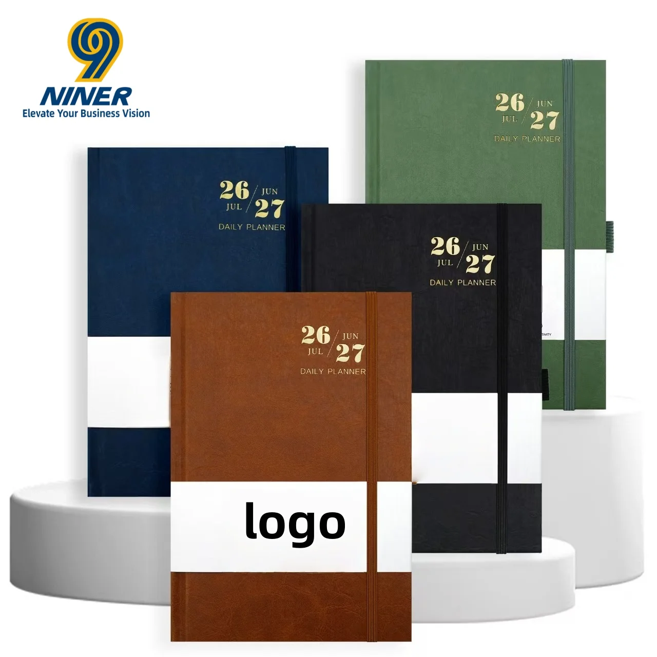 2026 Schedule, Daily Plan, Calendar, Efficiency Manual, Notebook, Enterprise Customizable LOGO