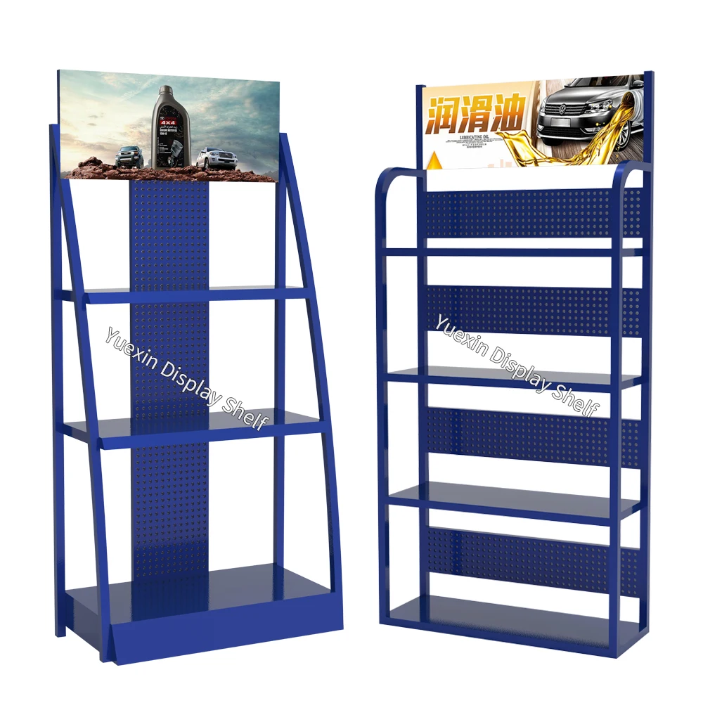 Полки для супермаркетов на заказ прочная односторонняя Легкая металлическая стеллаж витрины розничных магазинов и стенды масляных баннеров