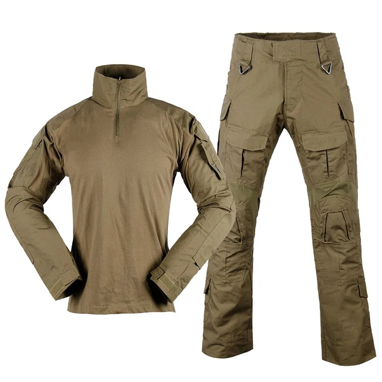 G3 Men's Tactical Set Frog Uniform Long Sleeve Shirt For Outdoor Uniform Shirt Frogman Set Tactical Pant