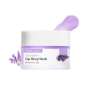 15g 20g OEM Private Label Wholesale Custom Logo Brightening Moisturizing Lavender Lip  Mask Manufacturer