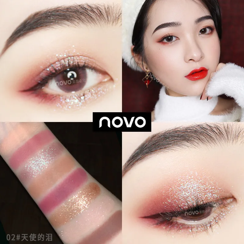 Новинка 2020, трендовые тени для век с пигментом, бархатные, градиентные, двухцветные, для ленивых, палитра теней для век, для студенческих модификаций, тени для век