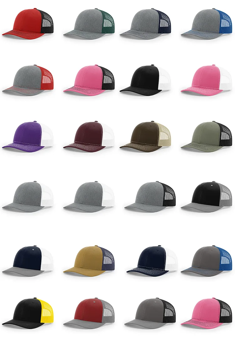 Premium High Quality Blank Richardson 112 Pre Curved Two Tone Gorras ...