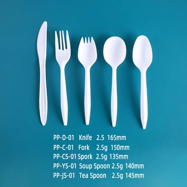 Heavy Duty Disposable Cutlery Flatware Sets Plastic Utensils Disposable