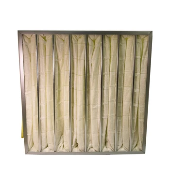 XinLong F8 High Efficiency Fiberglass Air Filter Element Bag Type ISO9001:2015 Certified New for Aseptic Workshops Precision