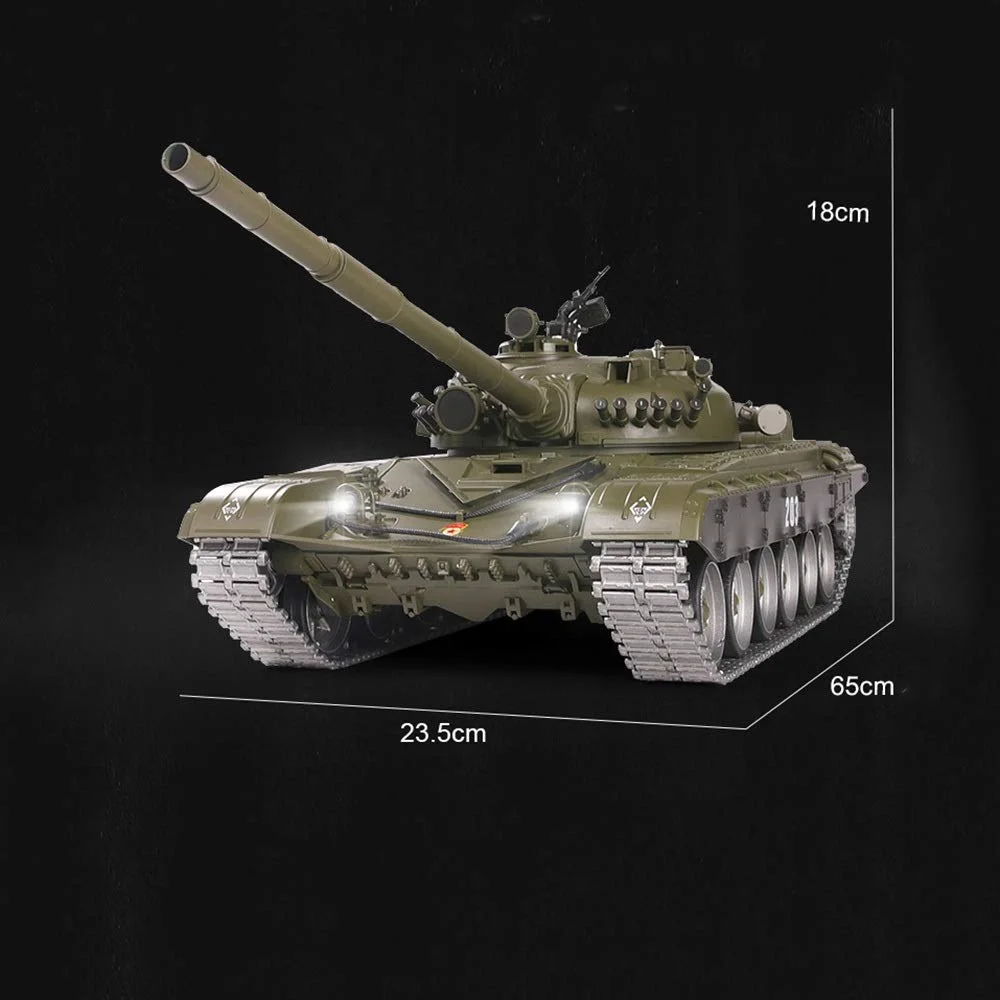 1/16 Scale Remote Control Metal Tank Model Toys with Simulation Track Sound Action and Smoke Effects Gifts for Adults & Kids
