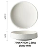 Blanc brillant Bol de 7 pouces