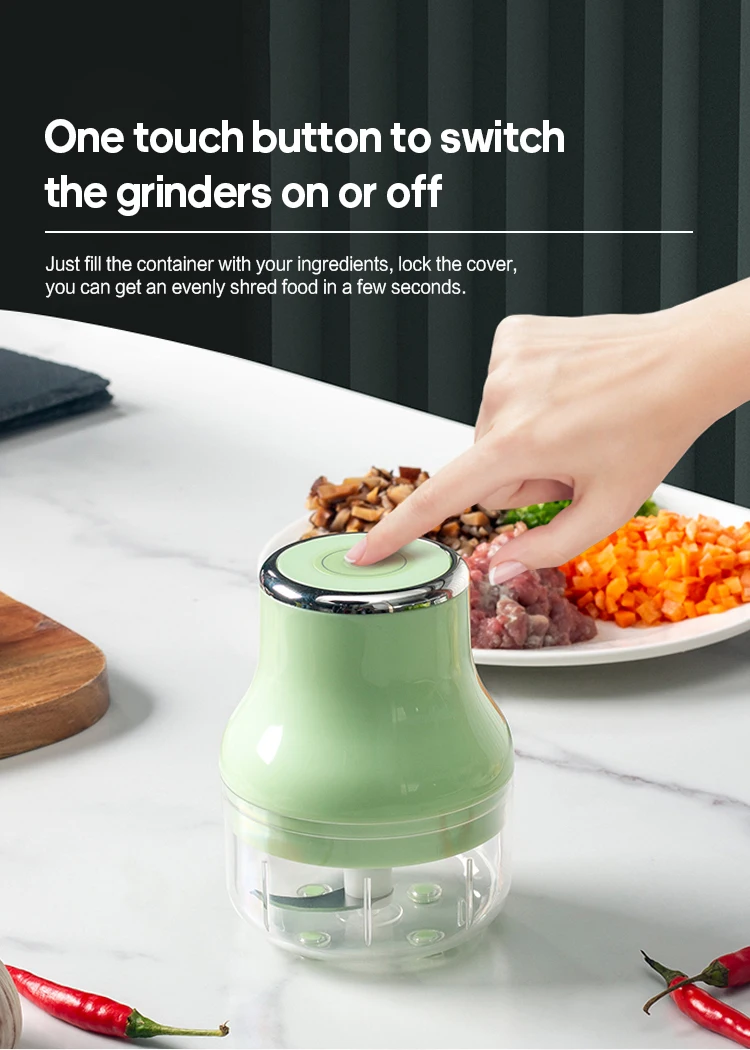 Kinscoter Wholesale Mini Electric Meat Mixer Multifunctional 250ml