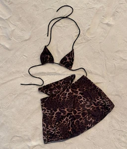 Wholesale New Arrival Women Summer Beach Bikini Sexy Solid Color Two-piece Swimsuit Set