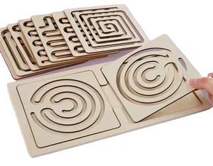 Wooden Interhemispheric Toys Montessori Educational Toy Toddler Focus Training Maze Tracing Wooden Toys for Kids Children