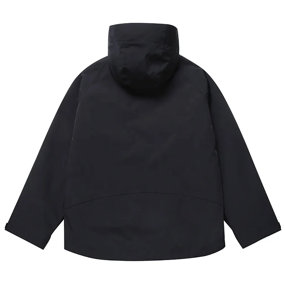 Soft Shell Men's Windbreaker Jacket Waterproof Lightweight Hooded Hiking Breathable Polyester Nylon Windbreaker Tracksuit
