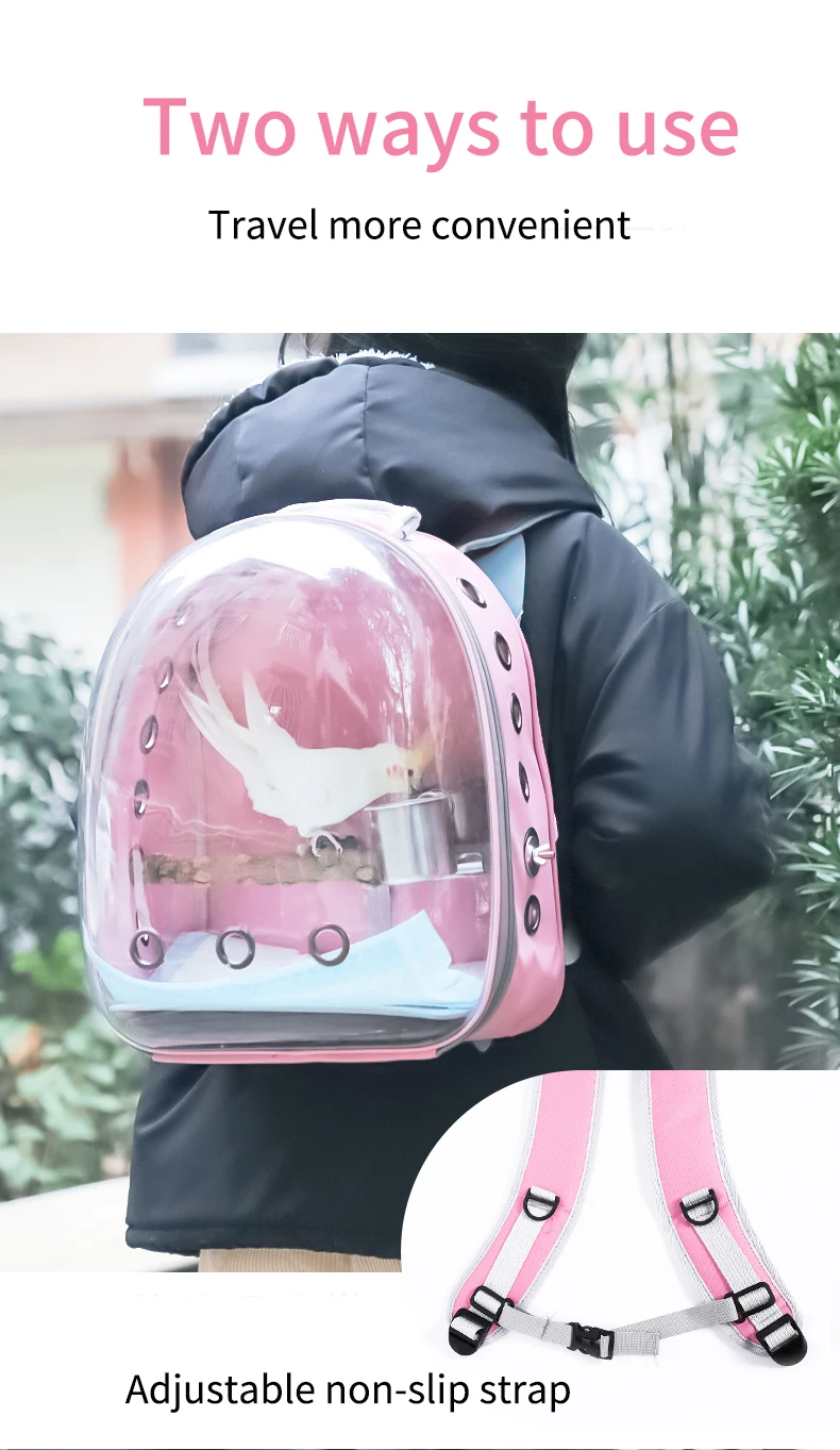 Wholesale Multi Colors Design Lightweight Bird Travel Bag Portable Bird