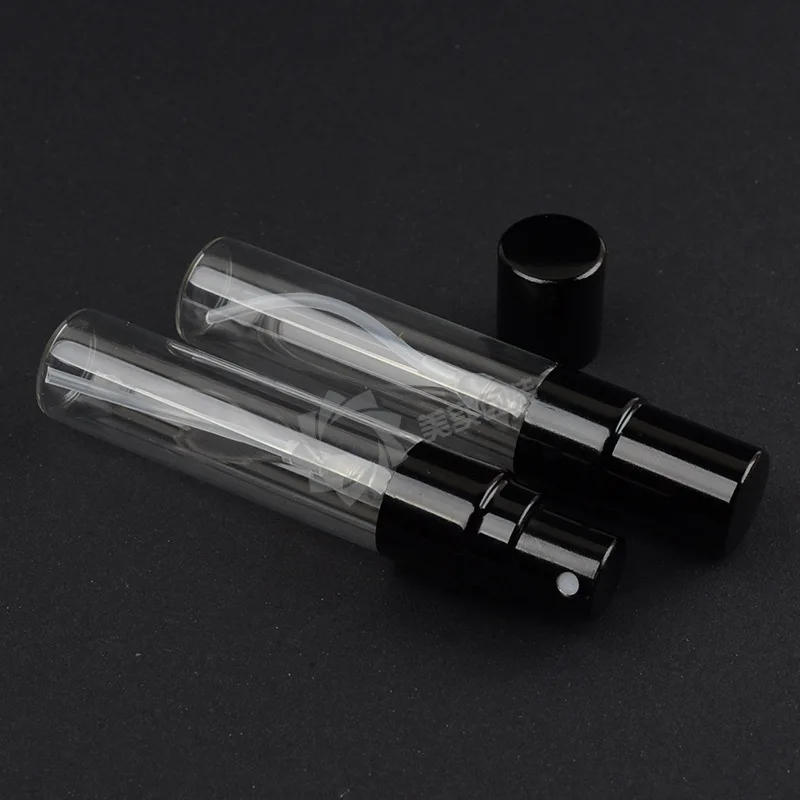 product portable mini square pump bottles for cream face mask empty glass bottles with mist packaging screen printing-2