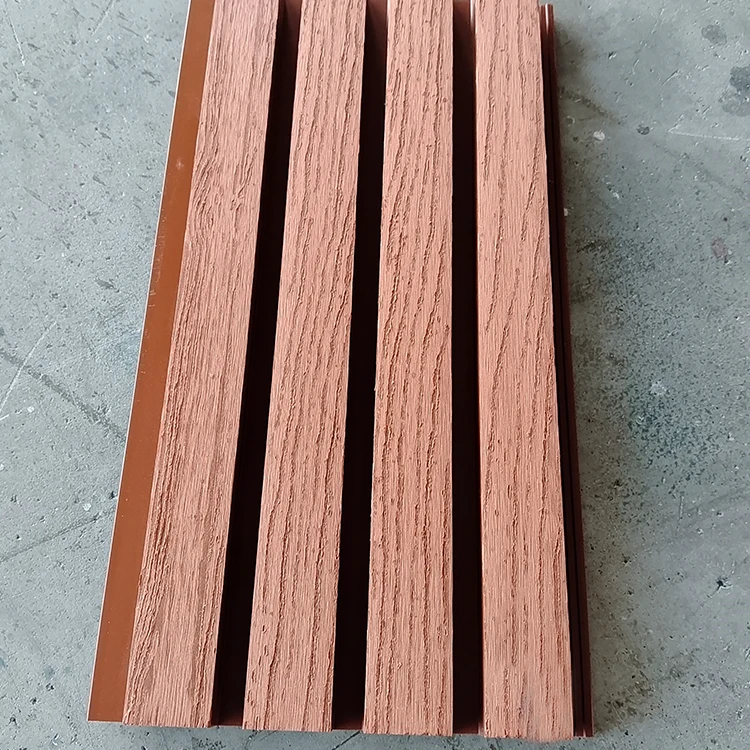 Customized Color Modern WPC PE Wooden Wall Panel Board for Outdoor Wall Decoration