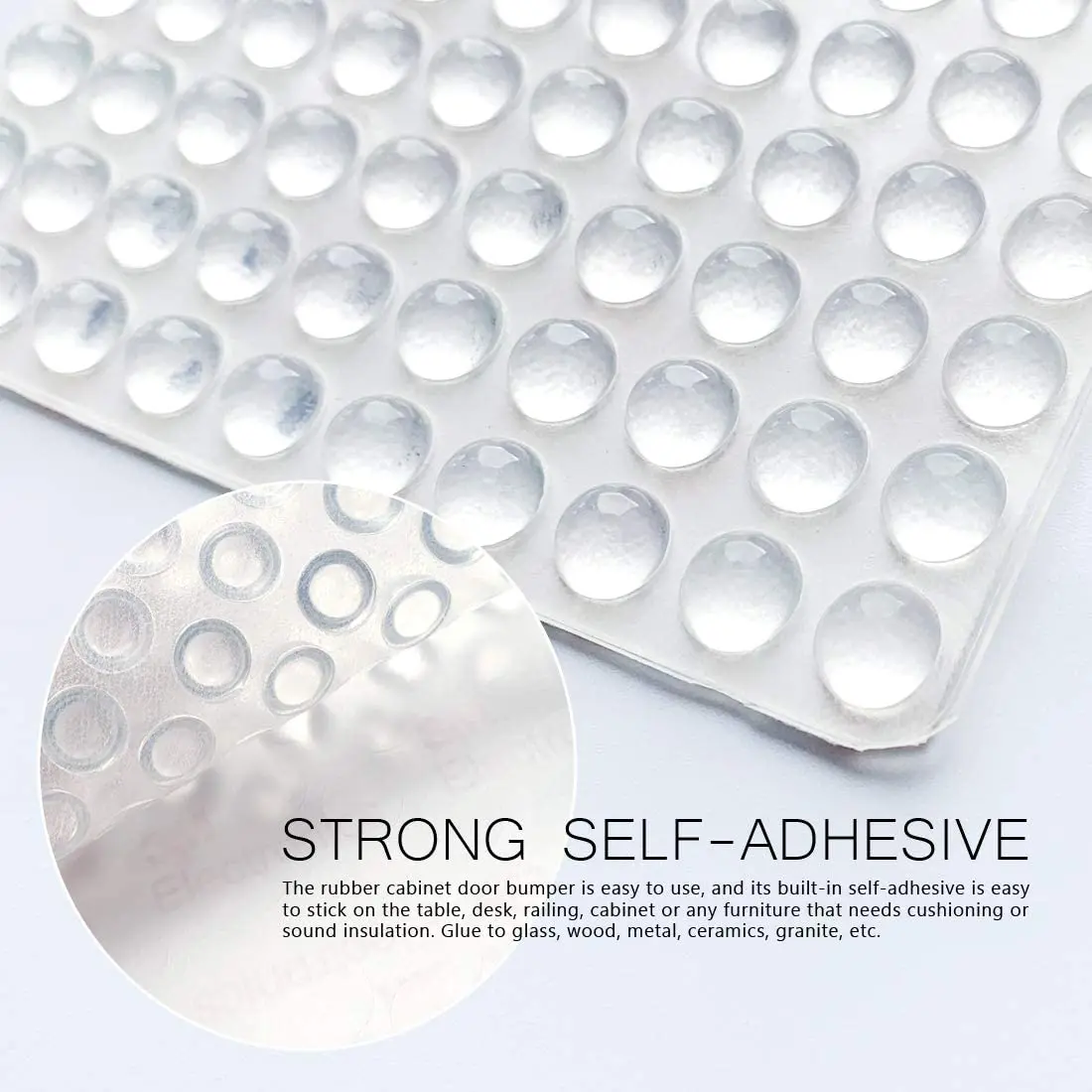 Clear Bumper Pad Self Adhesive Silicone Rubber Noise Dampening Stopper Anti  Slip Vibration Door Isolator Glass Buffers Gasket
