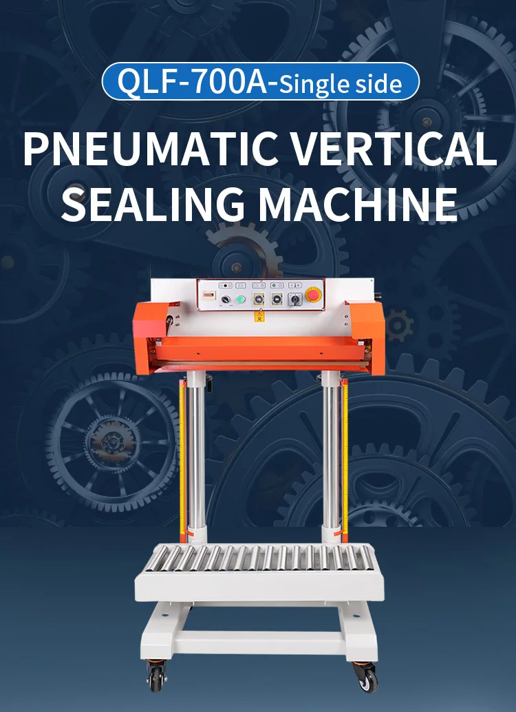 QLF-700A Semi-automatic High Speed Single Side Heating Packaging Rice Grain Fertilizer Large Bag Continuous Sealing Machine manufacture