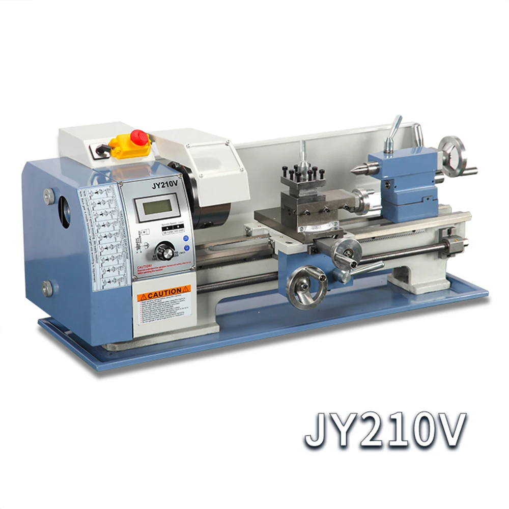 210V Manual Bench Lathe Mini Metal Turning Lathe Machine Tool Mini Torno