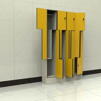 Staff Waterproof Storage Locker with Hpl Laminated Door Lock Accessories Storage Cabinet