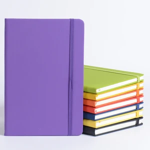 Custom Premium Elegant Colorful Notebook with Strap Ribbon High-Quality Notebook for School Bank Hotel Record Notebook