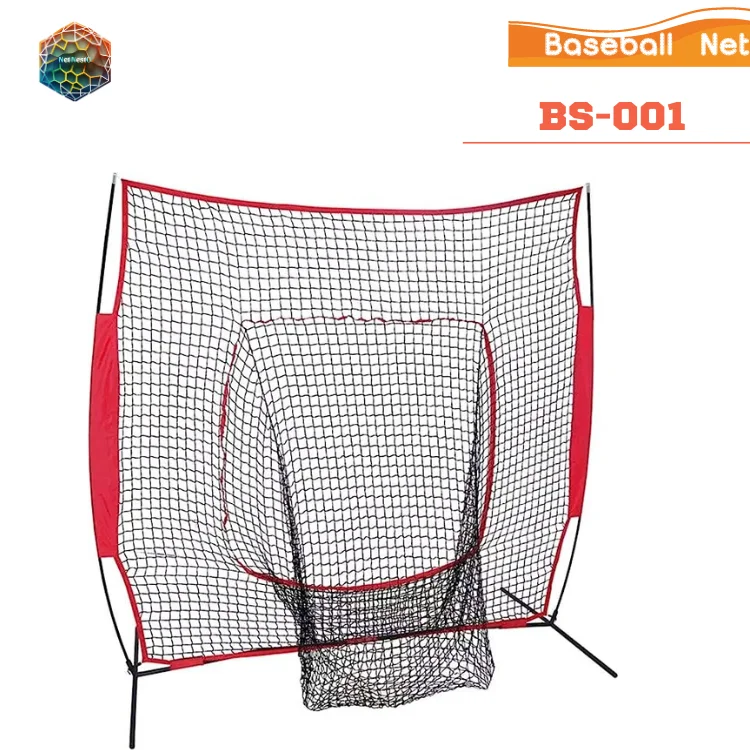 Baseball Net Practice Batting Net With 2 Bonus Strike Zone,Bow Frame
