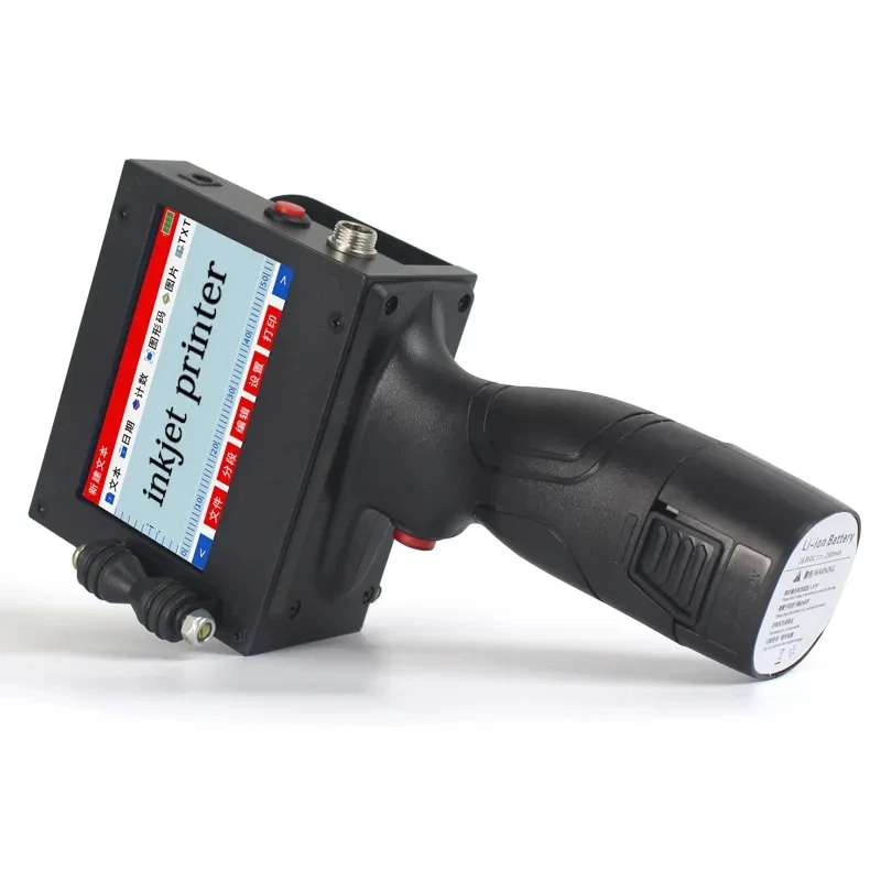 Portable Digital Inkjet Printer Fast Dry Ink with DX5/DX7 Print Head Widely Used Expiry Date Printing Gun Machine
