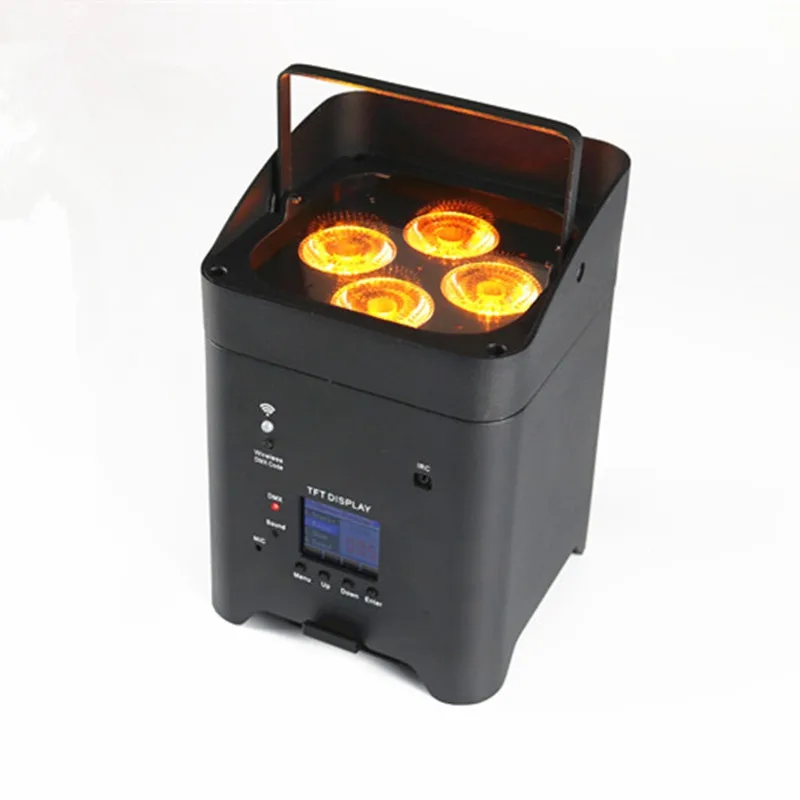 6x18w RGBWA UV Battery Powered Wireless Led up Light 6in1 for Stage Wedding Party