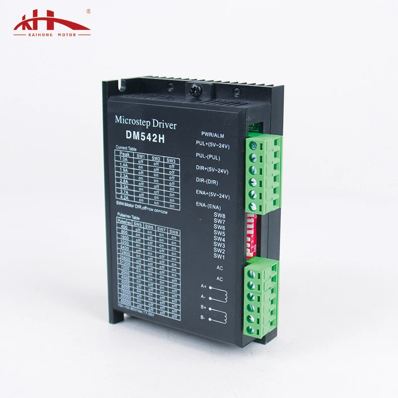 Kaihong 2-фазный цифровой VDC 20-80 VAC 17V-55V DM542 DM542H шаговый двигатель для Nema