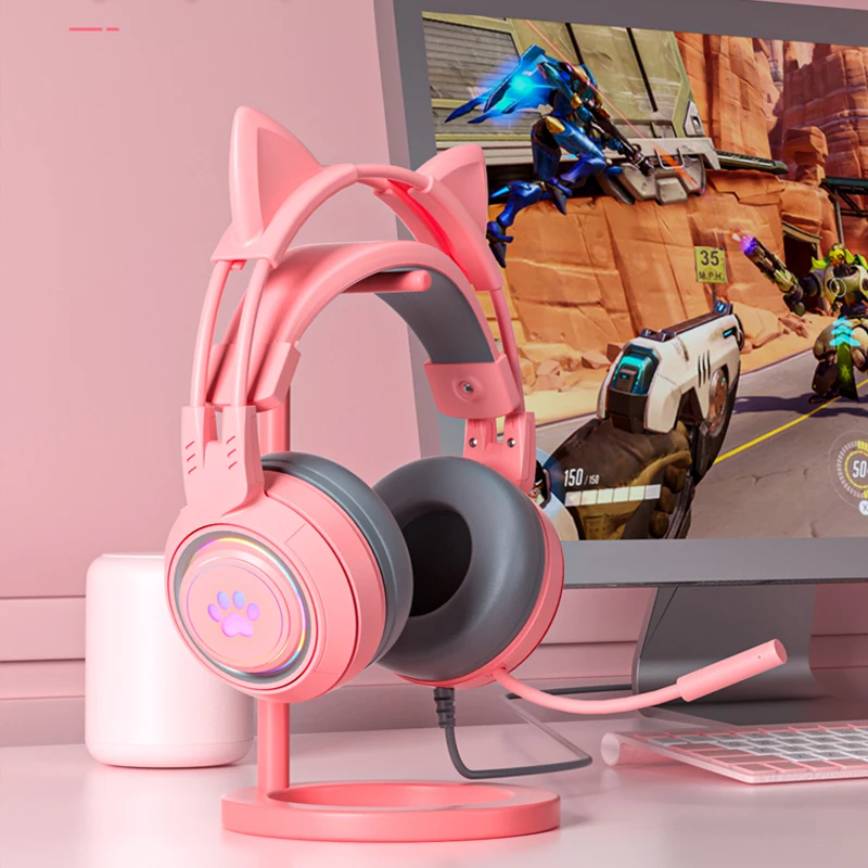Razer Kraken Kitty Pro V2 Gaming Headset Quartz / Pink - Kustom PCs