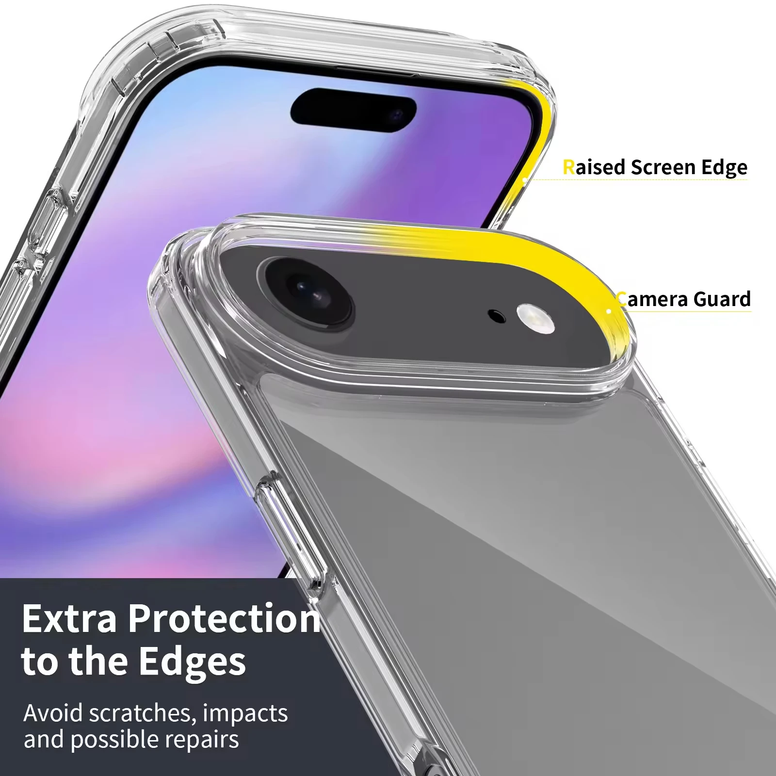 product laudtec oem odm manufacturer mobile phone case tpupc phone cover 2in1 clear phone case for iphone 17 air  pro max-6