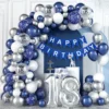 blu navy bianco argento