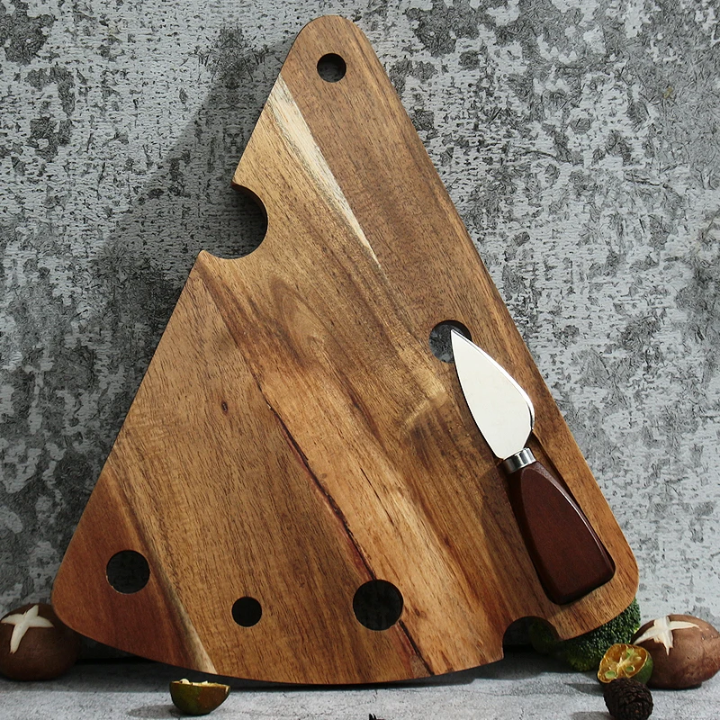 Luxury Custom Acacia Wood Charcuterie Board Cheese Plate Wooden Serving ...