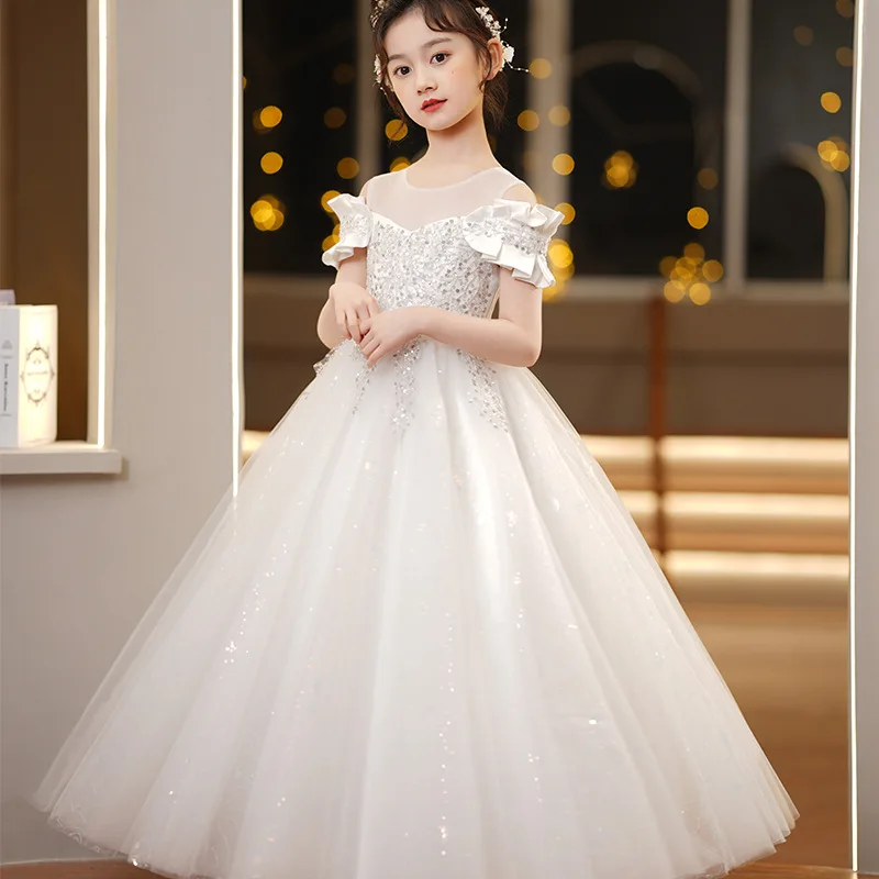Wedding Wear New Designer Girl Dress New Design Kid Ball Gown - Main Image