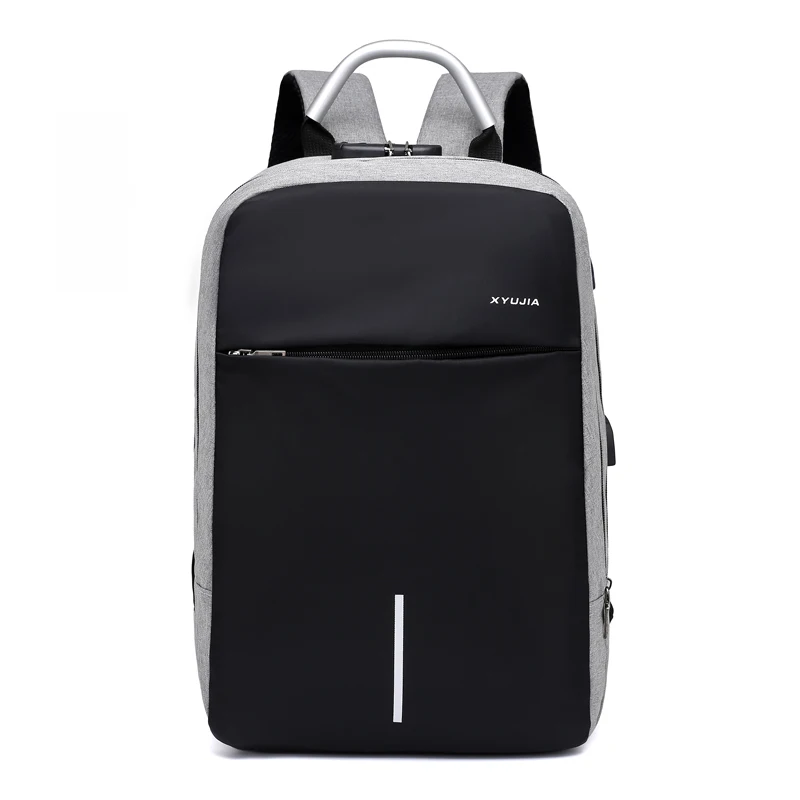 Customized USB  laptop backpack port for men