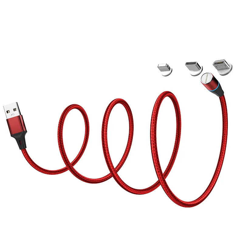 Магнитный кабель 3A для быстрой зарядки iPhone Xs Max XR 8 7 6 6S Plus, кабель Micro USB Type-C для Samsung, Xiaomi, Huawei