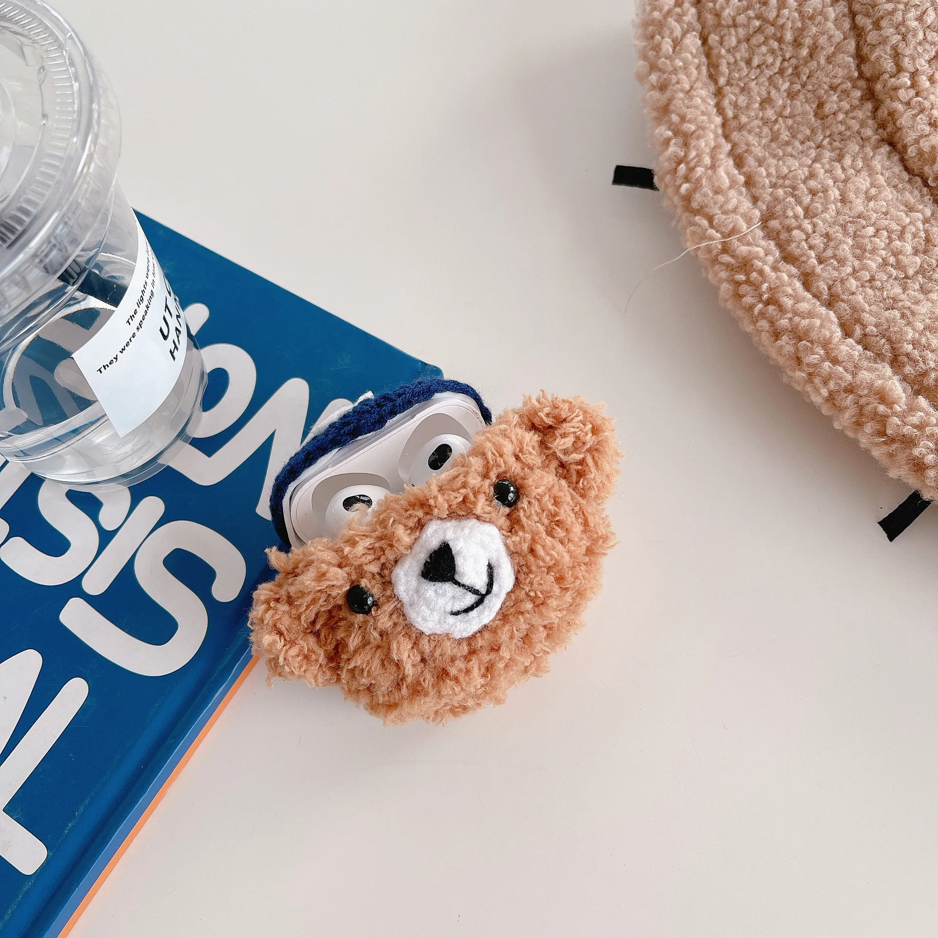 Cute Fluffy Bear Earphone Case for Apple Airpods Pro Cover Fashion  Lovely Headphones Fur Cases for Airpods Charging Box - Main Image