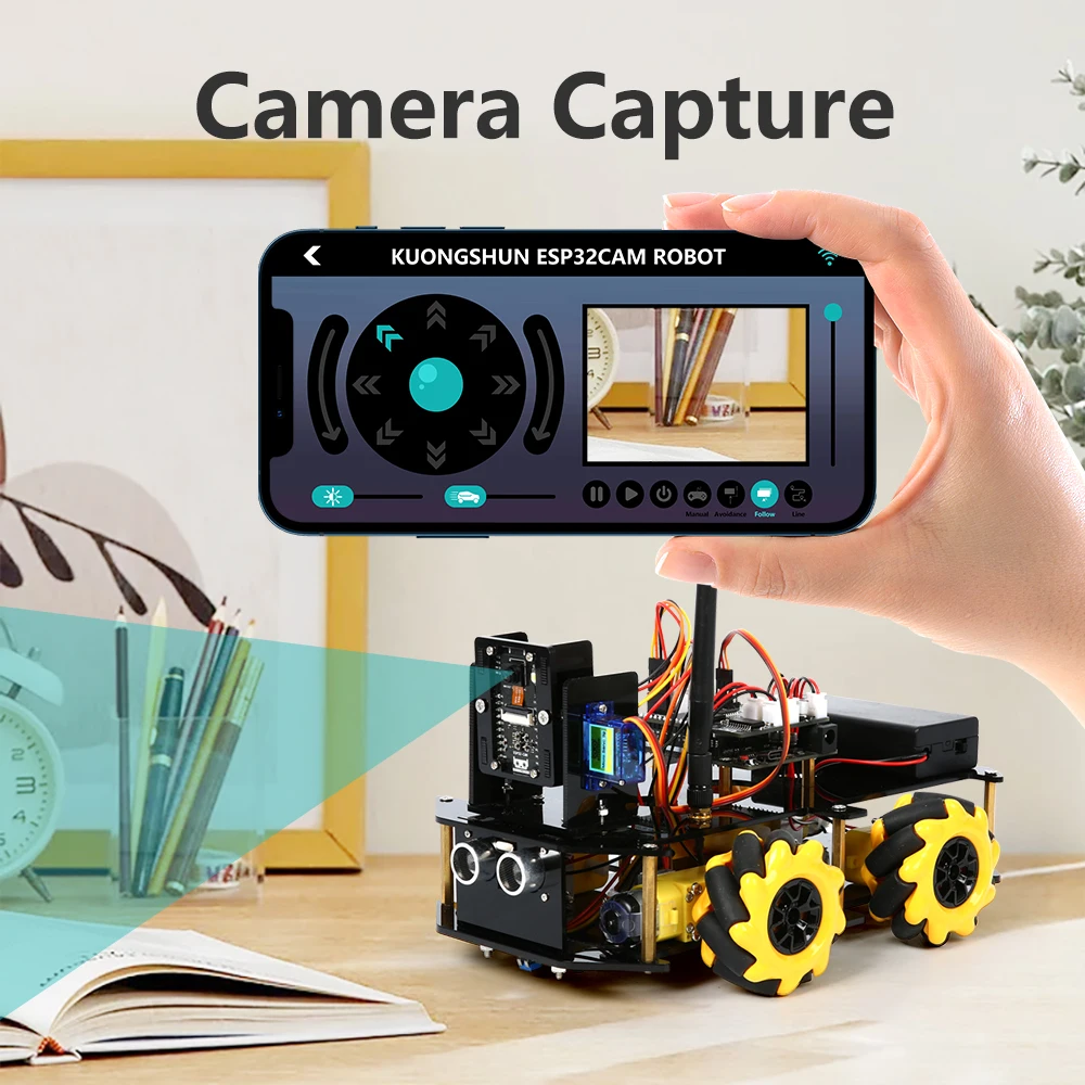 Robotlinking ESP32-camプロジェクトスマートロボットカーキット 