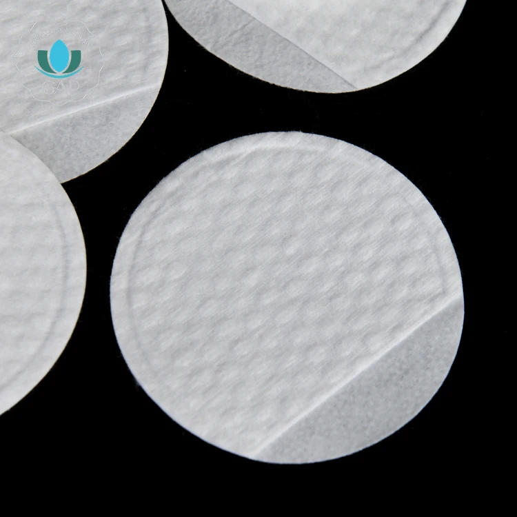 80 мм OD пилинг пальцы 100% спанальные нетканые подушечки для круглого макияжа с белой