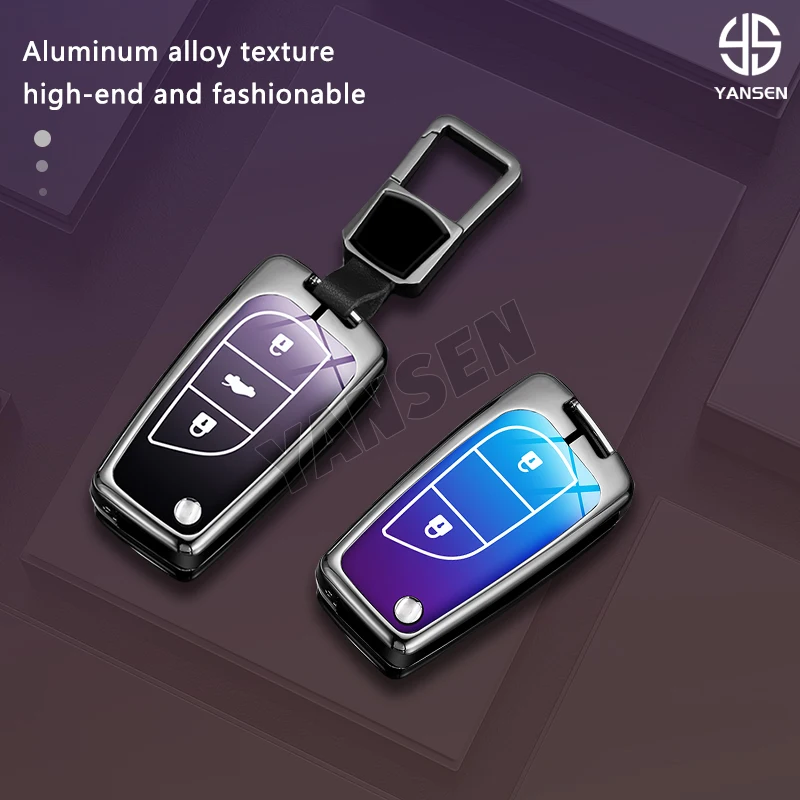 2025 Car Key Case Protector Key Cover Shell Fob for Toyota Hilux Corolla Avensis Prado Fortuner RAV4 CHR