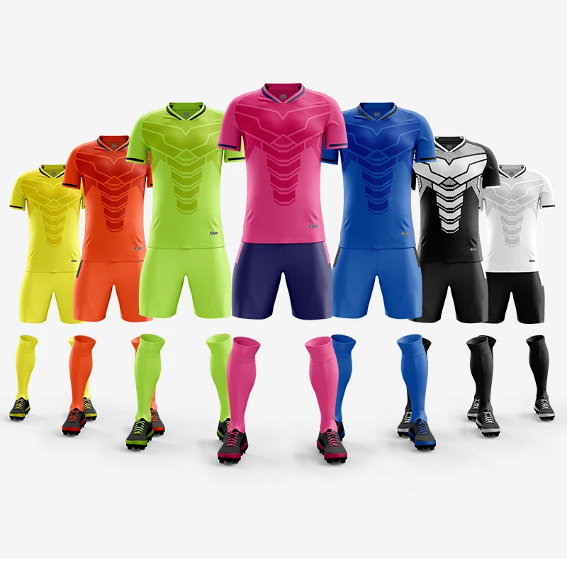 2022 Wholesale Custom Soccer Jersey Cool Youth Team Wear Short Sleeve