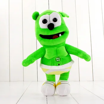 Green Plush Stuffed Gummy Bear Toys with Music and Led Light or Gummy Bear Costume Customized