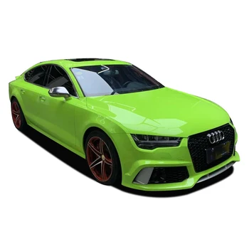 Green Hell Edition Air Bubble Wrap Color-Changing TPU FI Car Vinyl Sticker Free Body Car Decal with Gloss Metallic Green