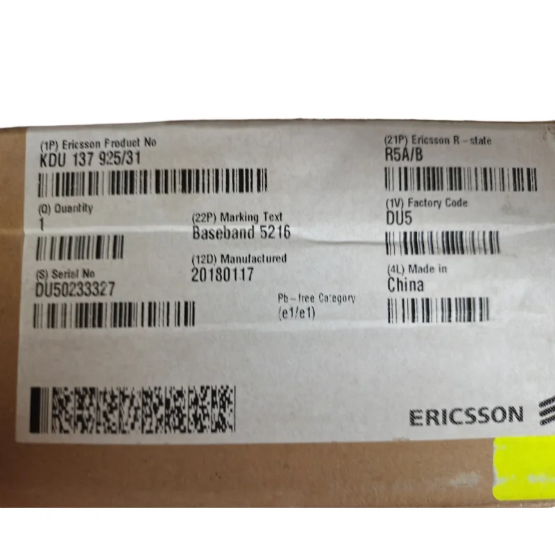 Ericsson 5216 Baseband Processing Unit Kdu137 925/31 - Buy Kdu137 925/ ...