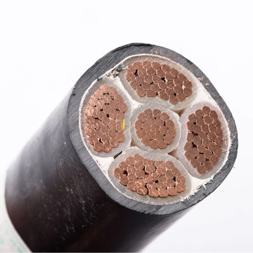 Cable de alimentación de bajo voltaje 0,6/1KV 3 núcleos 4 núcleos 5 núcleos aislado CU/XLPE/SWA/CU con construcción subterránea de cobre blindado de PVC