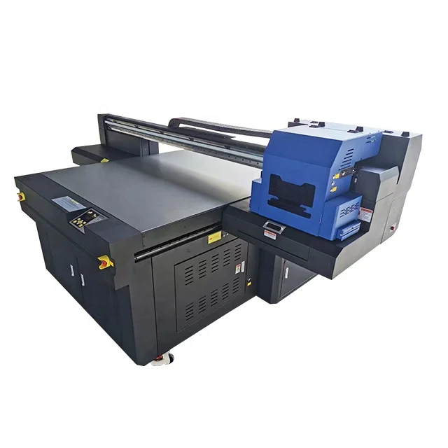 130x160cm Print Size 3 XP600 Heads UV Flatbed Printer With White & Varnish Color