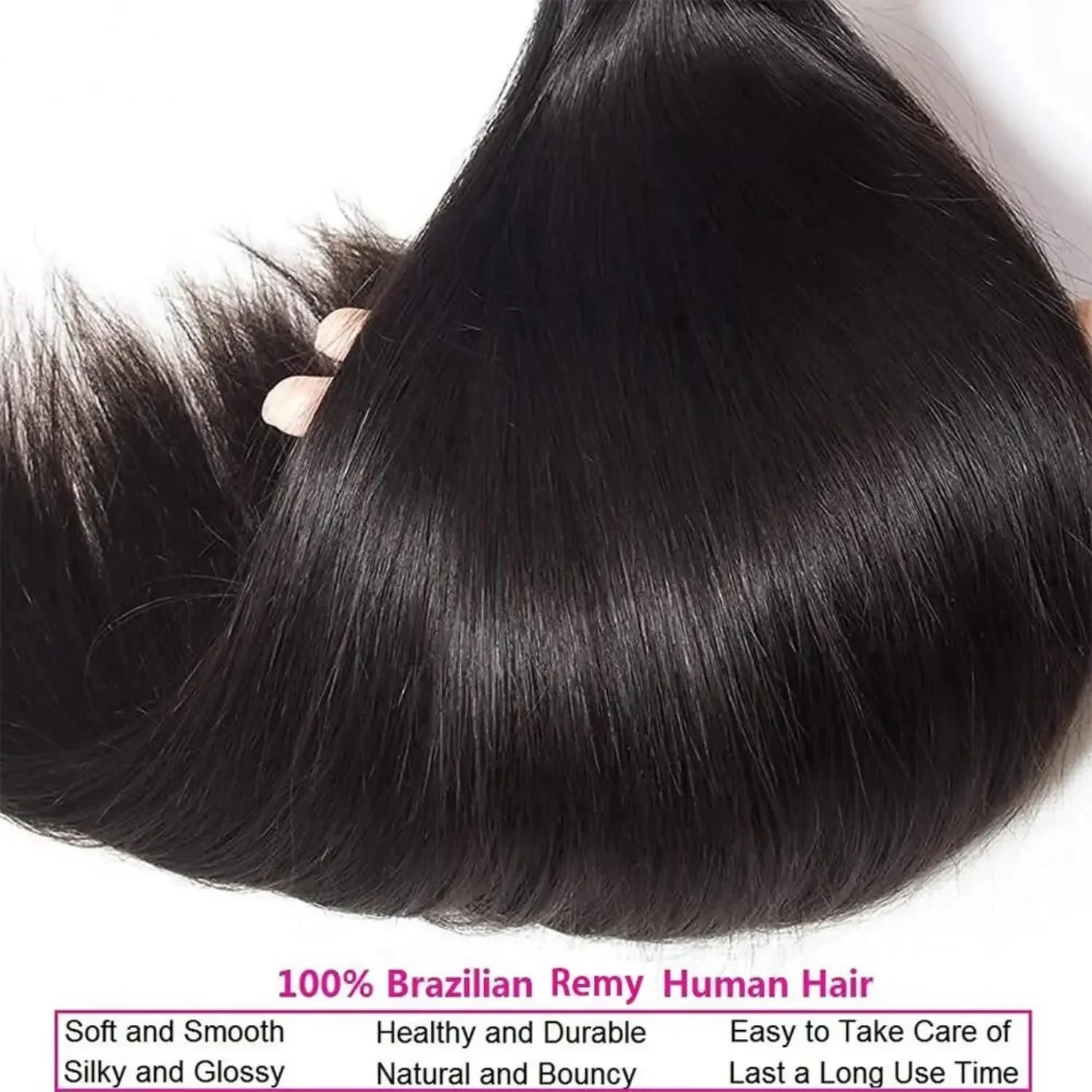 Brasilianische 30 32 Zoll Raw Virgin Unbehandelt 100% Echthaar Extensions Knochen gerade_voghion.com