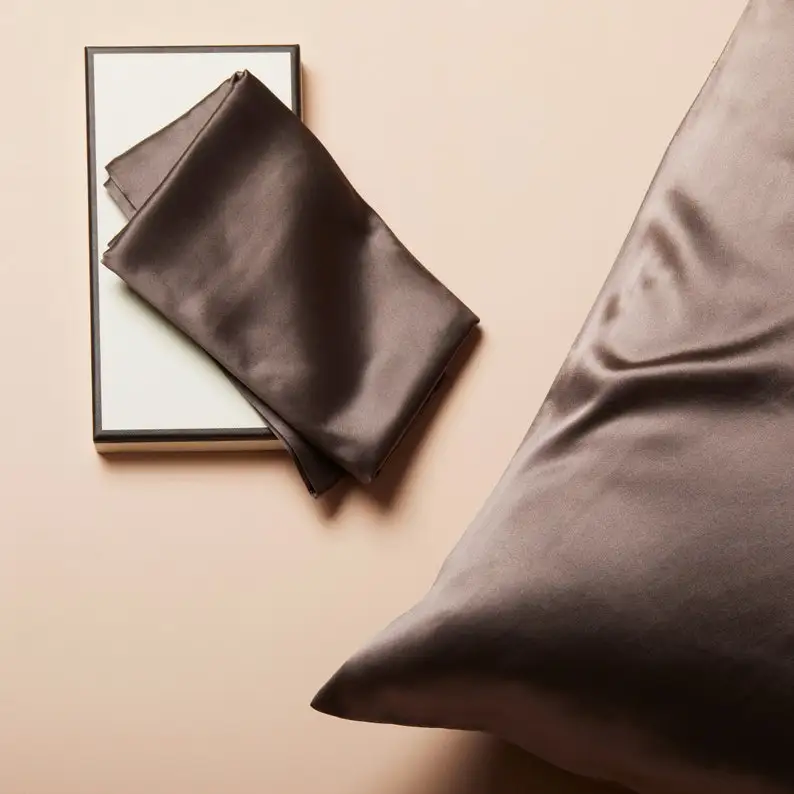 6a Mulberry Private Label 100 Silk Satin King Size Pillow Case 22 Momme Pink With Packaging