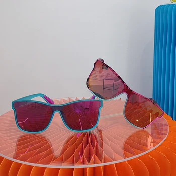 2023 ready stock wholesales women square lifestyle one piece lens custom logo man sunglasses polarized